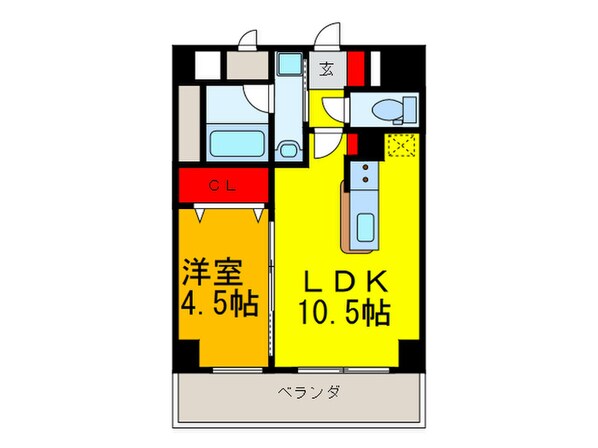 パンセ新町の物件間取画像